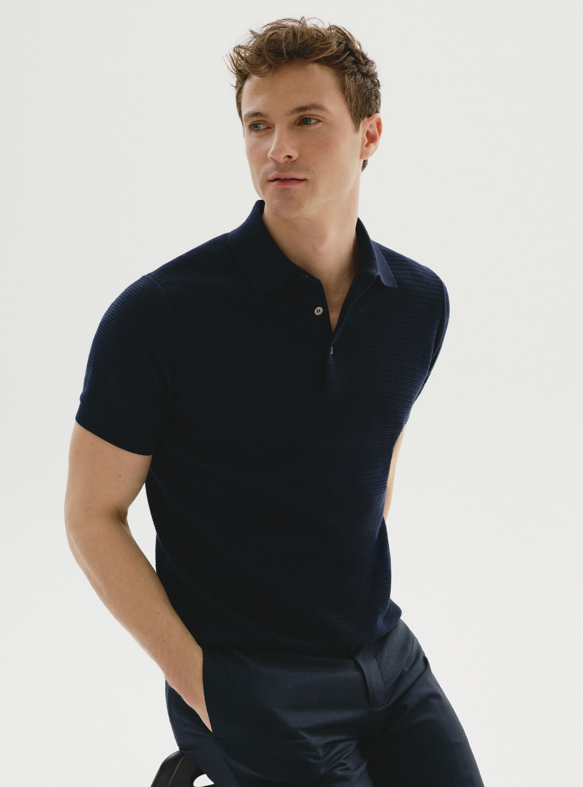 Navy polo shirt collection, 